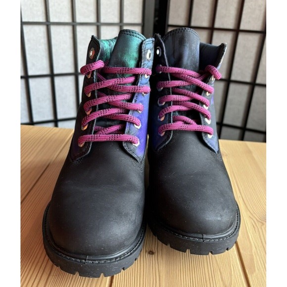 Timberland Heritage Women's 6 Inch Waterproof Leather Boots Aurora - Picture 3 of 5